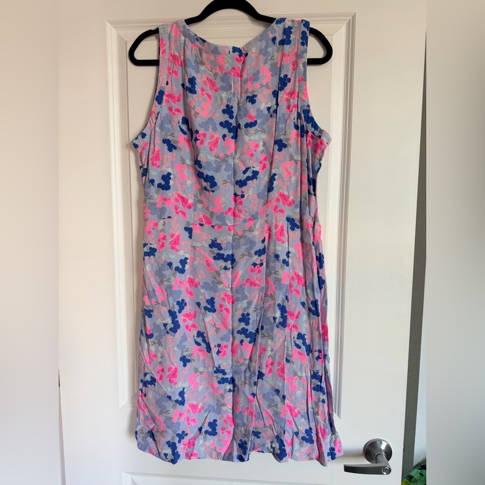 Joules Floral Midi Dress - Pink and Blue - Picture 3 of 3